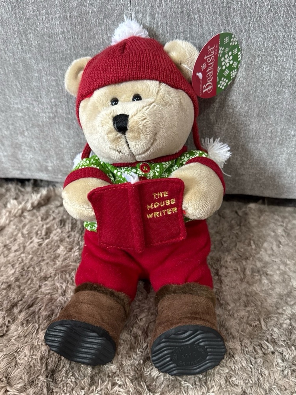 Starbucks Winter Bearista Plush 2010 The Mouse Writer Bear 97th Edition 2010 NWT